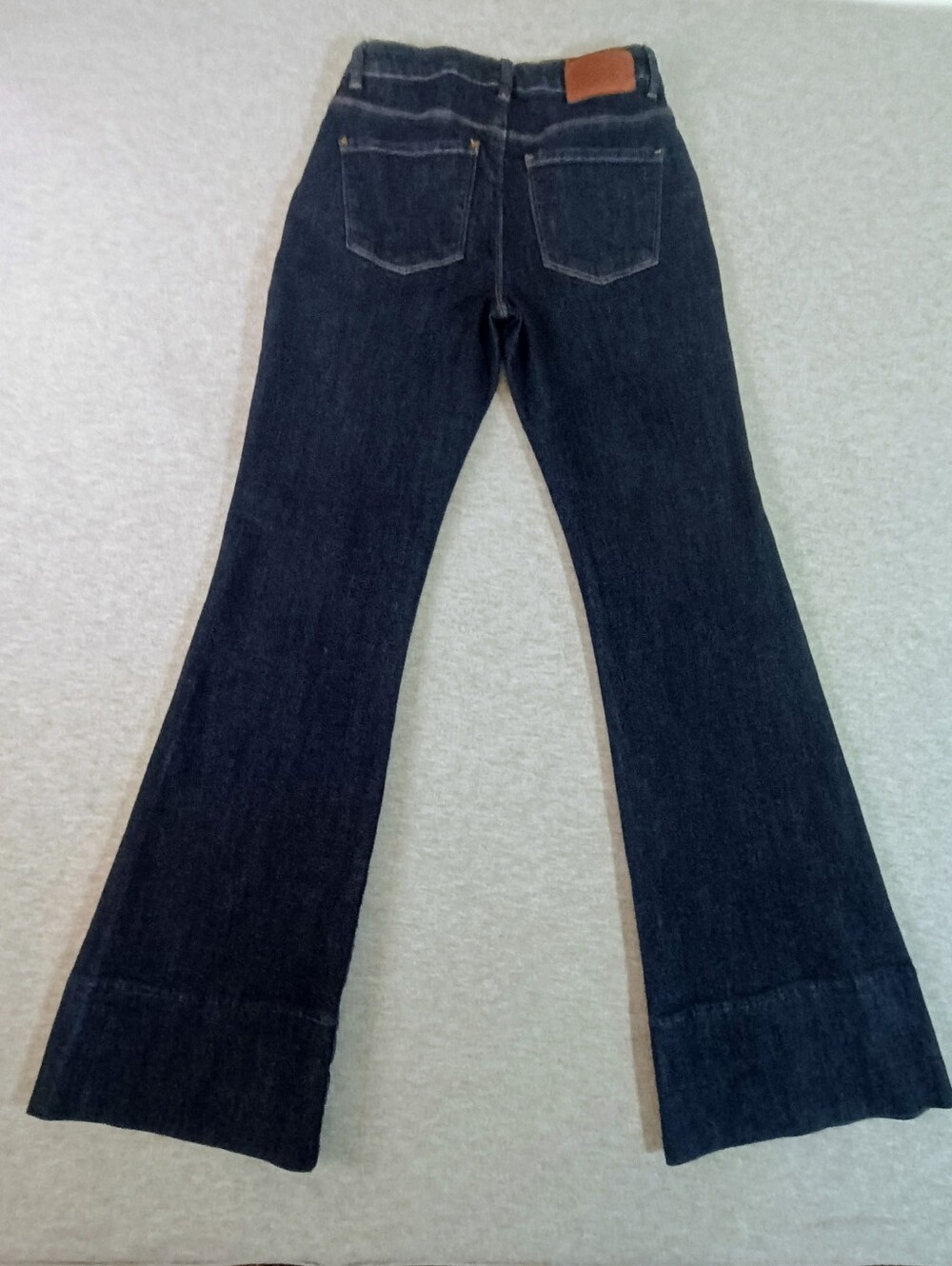 APRICOT Women's Size 26 Regular Dark Blue Flare High-Rise Jeans - Picture 8 of 9